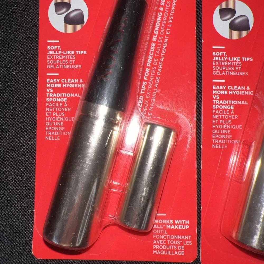Revlon 2 pk Dual Ended Jelly Makeup Blender Tool, Silicone Makeup Applicator Y01